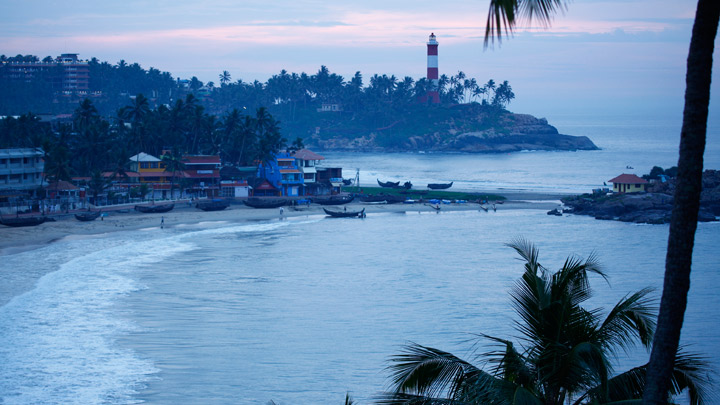 Kovalam beach of kerala.